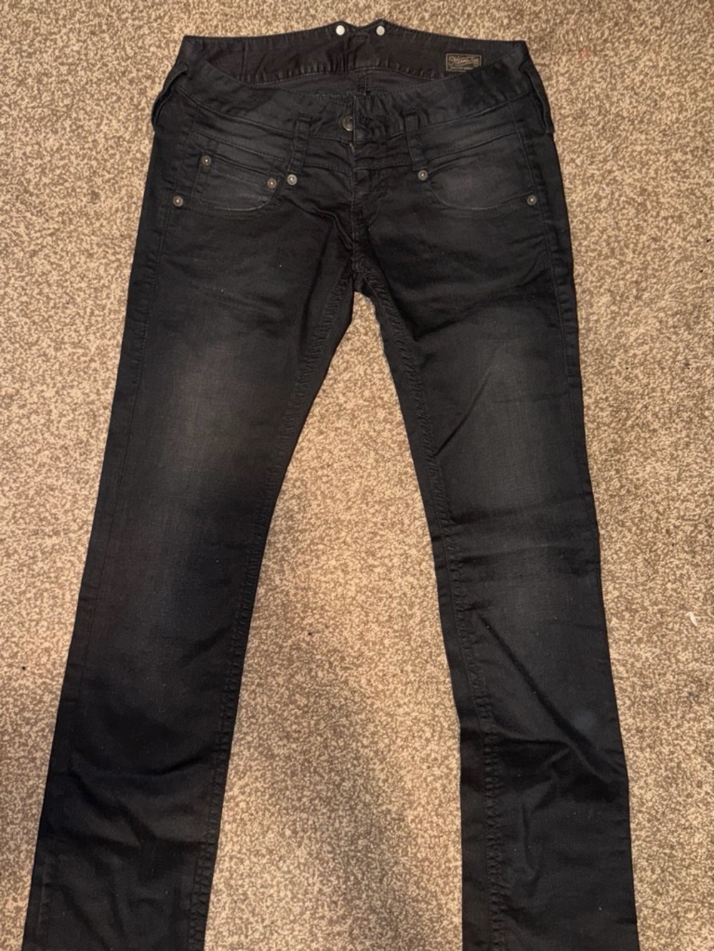 Men's Slim Straight Black Jeans